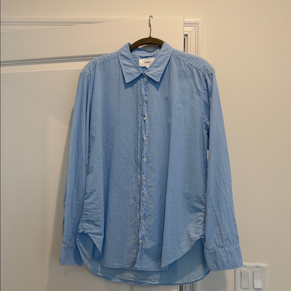 XiRENA Women’s Sky Blue Beau Shirt Medium - Picture 2 of 5